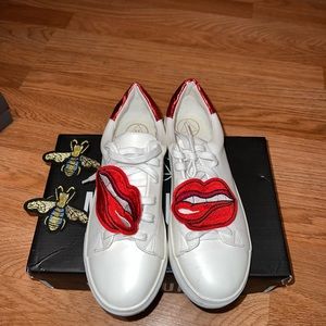Misguided Sneakers with Lace Add Ons Size 5/38